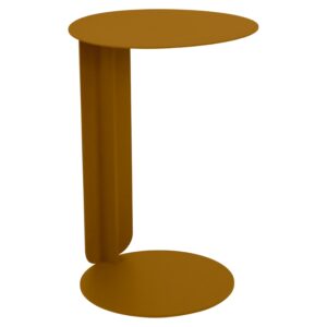 Hnědý kovový zahradní odkládací stolek Fermob Bebop 40 cm
