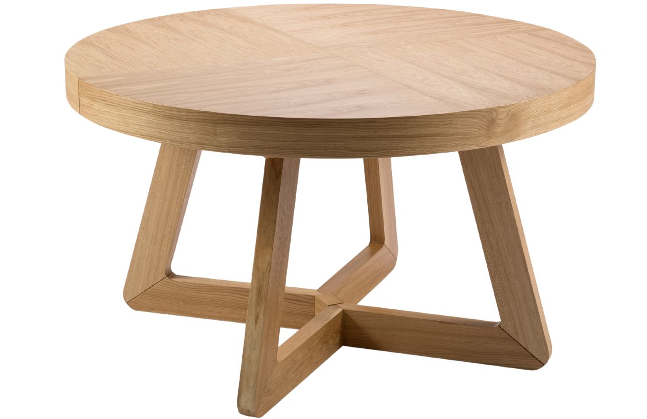 Dubový rozkládací jídelní stůl MICADONI Dustin 130/230 x 130 cm