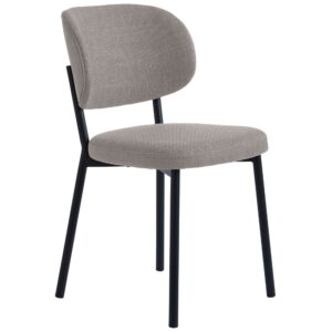 Pískově hnědá čalouněná jídelní židle Unique Furniture Fowler
