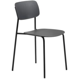 Černá kovová jídelní židle Unique Furniture Kirkland